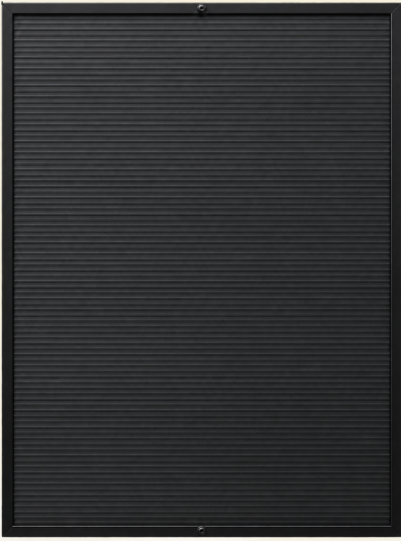 Fullblack Outdoor 0.75 m²-luftsolfanger fotograferet lige forfra